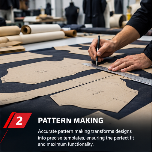 Pattern Making stage in the Top Speed Gear factory